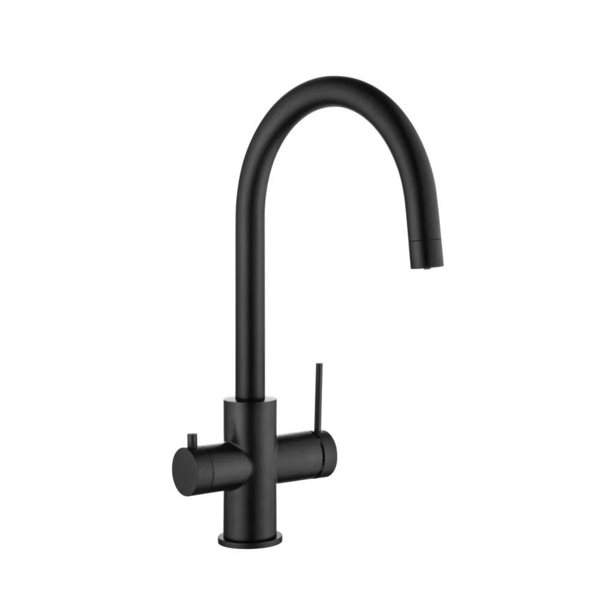 Mica - Matte Black 3-way Filtered Kitchen Mixer
