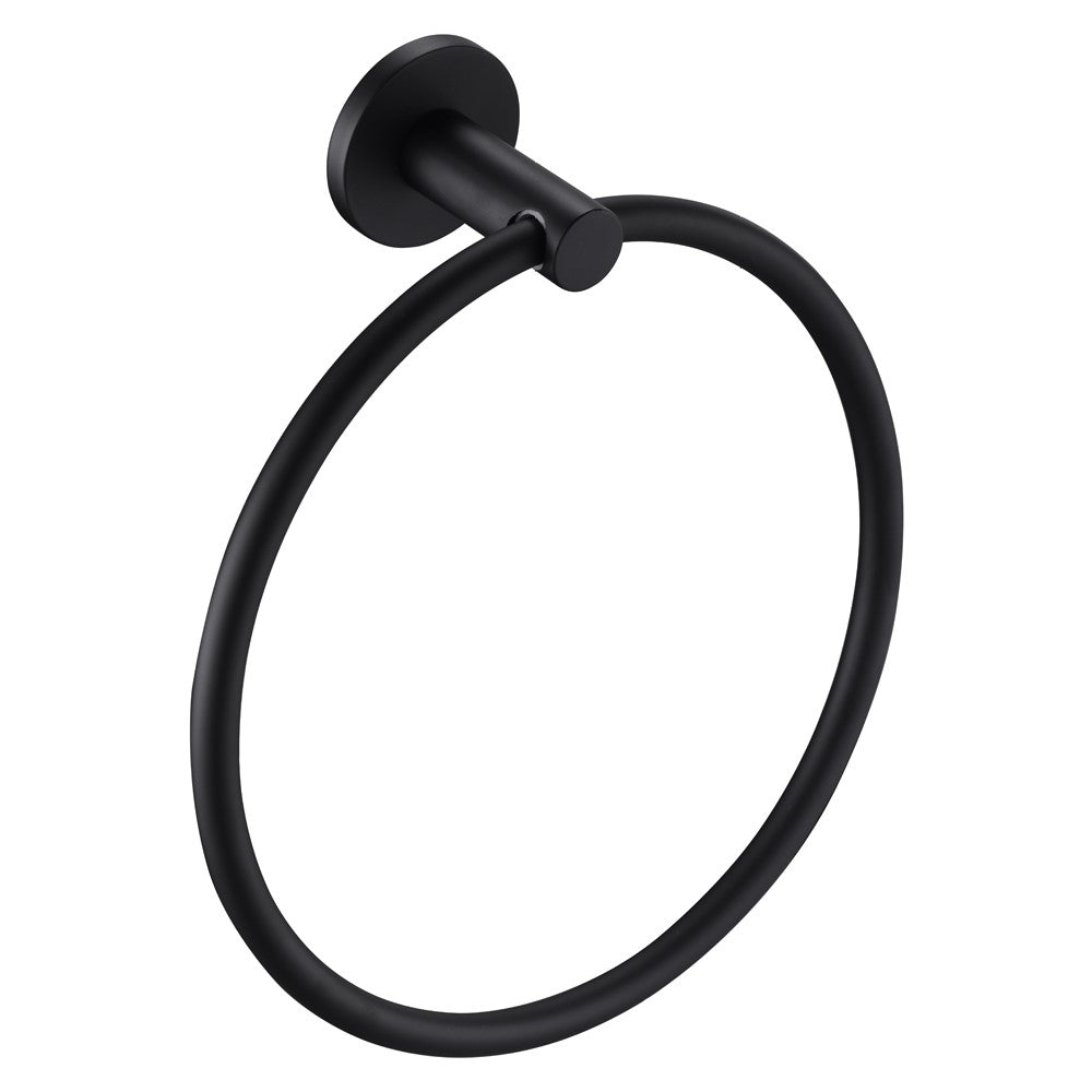 Mica - Matte Black Hand Towel Ring