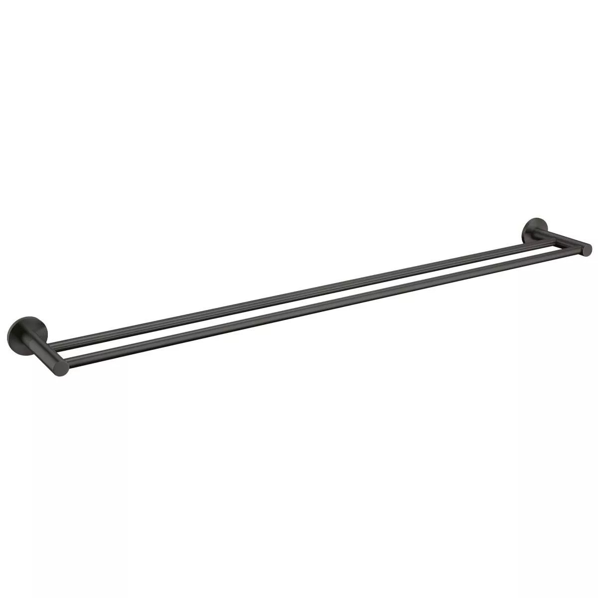 Mica - 800mm Gunmetal Double Towel Rail