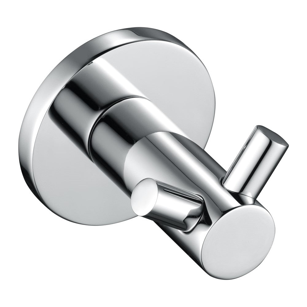 Mica - Polished Chrome Double Robe Hook