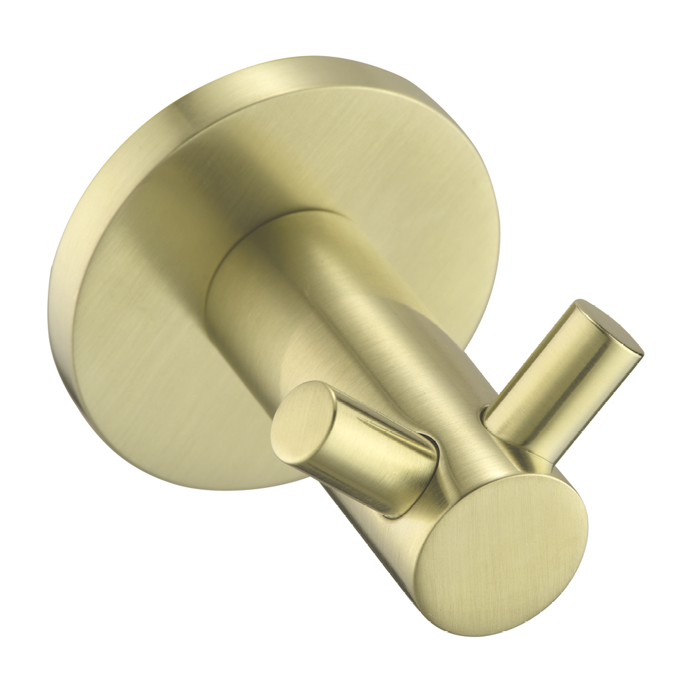 Mica - French Gold Double Robe Hook