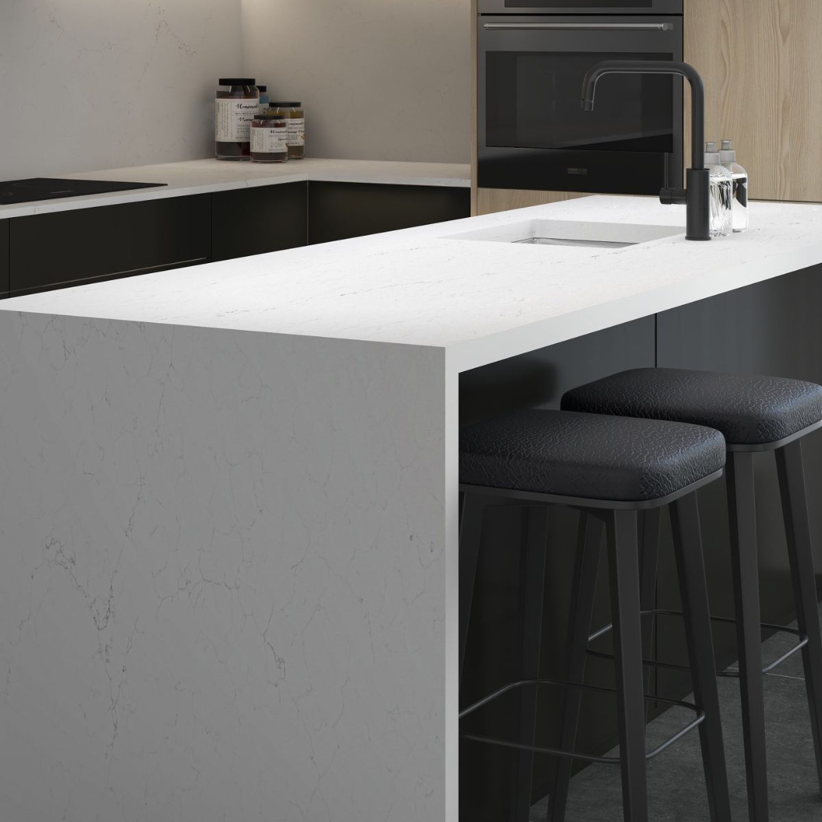 River Breeze - 900mm Zero Silica Stone Benchtop