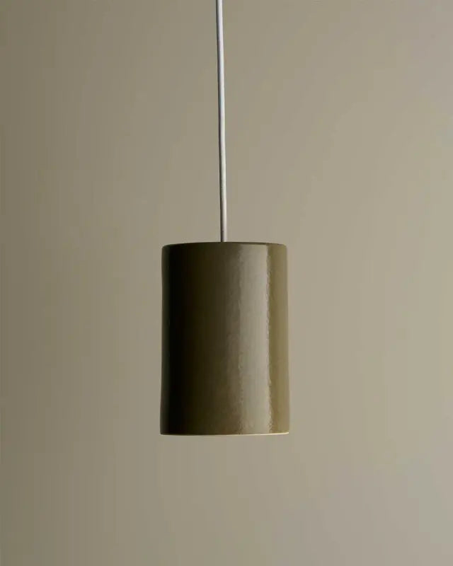 Large Cylinder Pendant - Olive