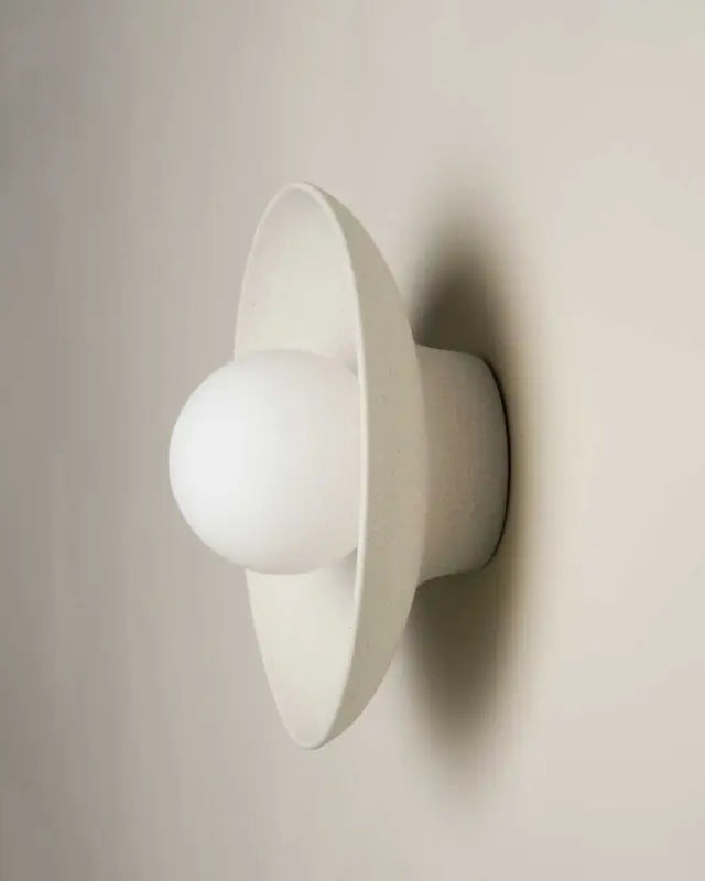 Dish Wall Sconce - Stone