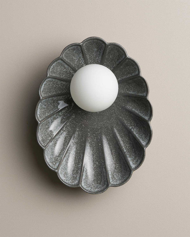 Oyster Wall Sconce - Storm