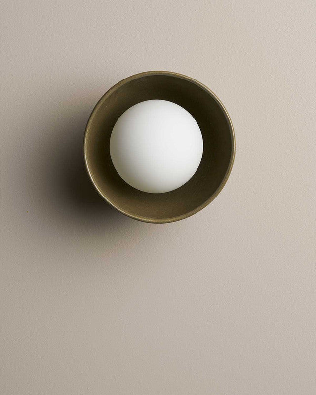 Bowl Wall Sconce - Olive