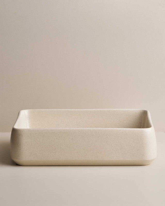 Kiln 515 - Rectangular Hand Basin/Poppyseed