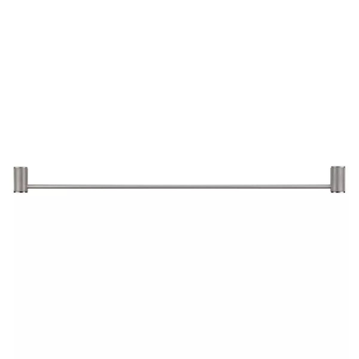 Mica - 800mm Brushed Nickel Fluted Single Towel Rail