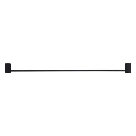 Mica - 800mm Matte Black Fluted Single Towel Rail