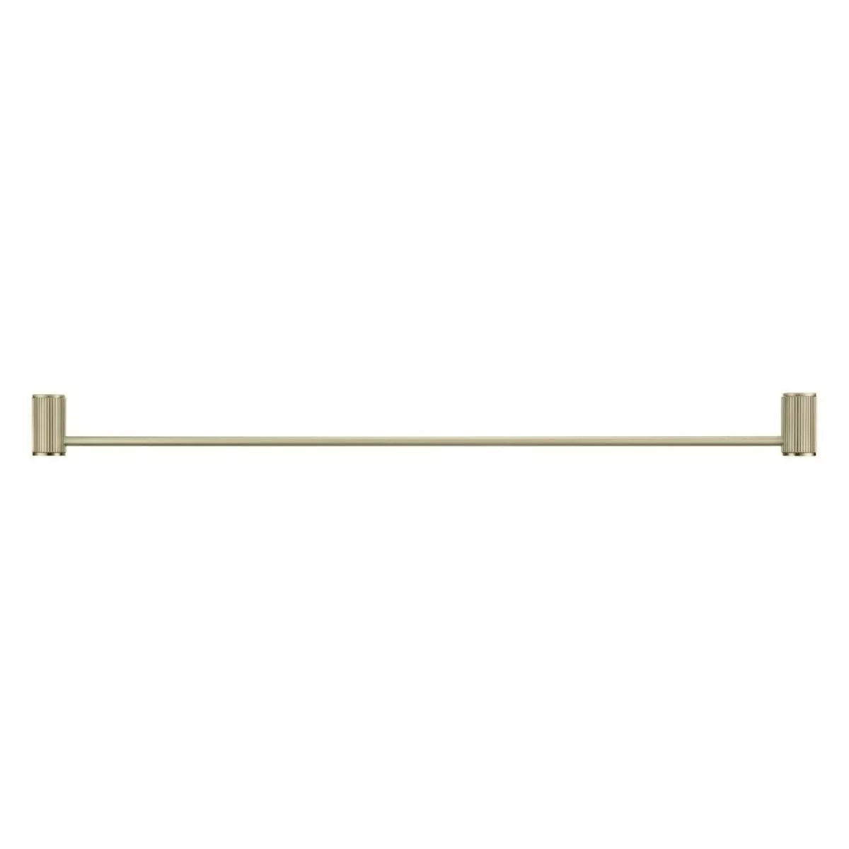 Mica - 800mm French Gold Fluted Single Towel Rail
