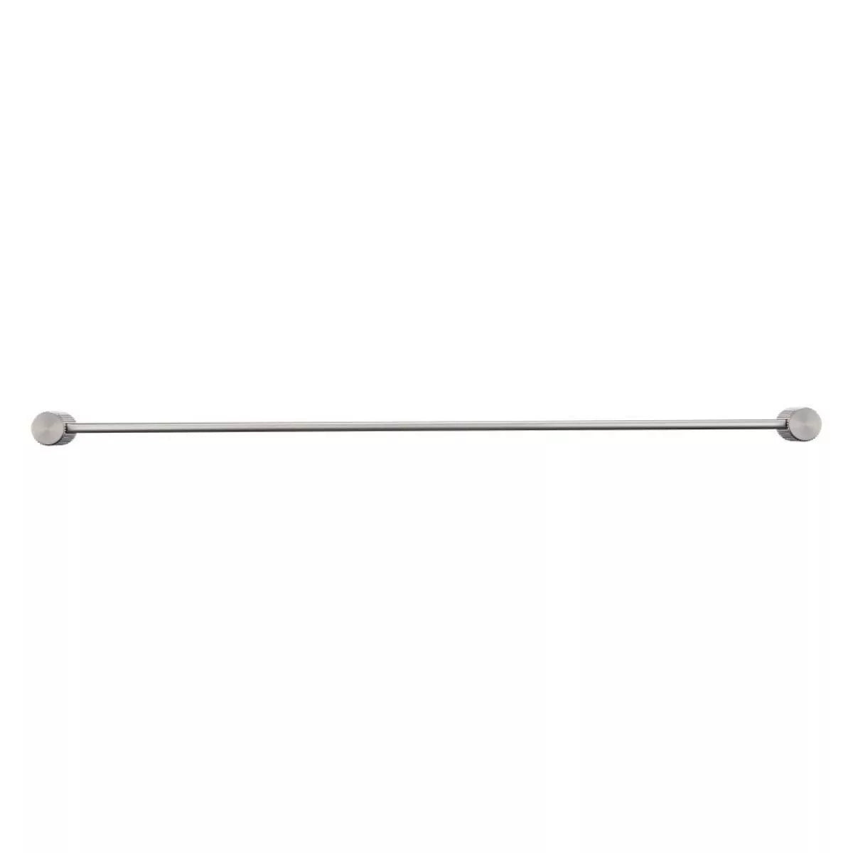 Mica - 800mm Brushed Nickel Fluted Single Towel Rail