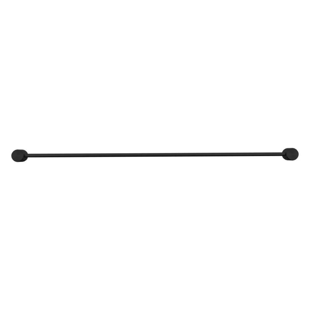Mica - 800mm Matte Black Fluted Single Towel Rail