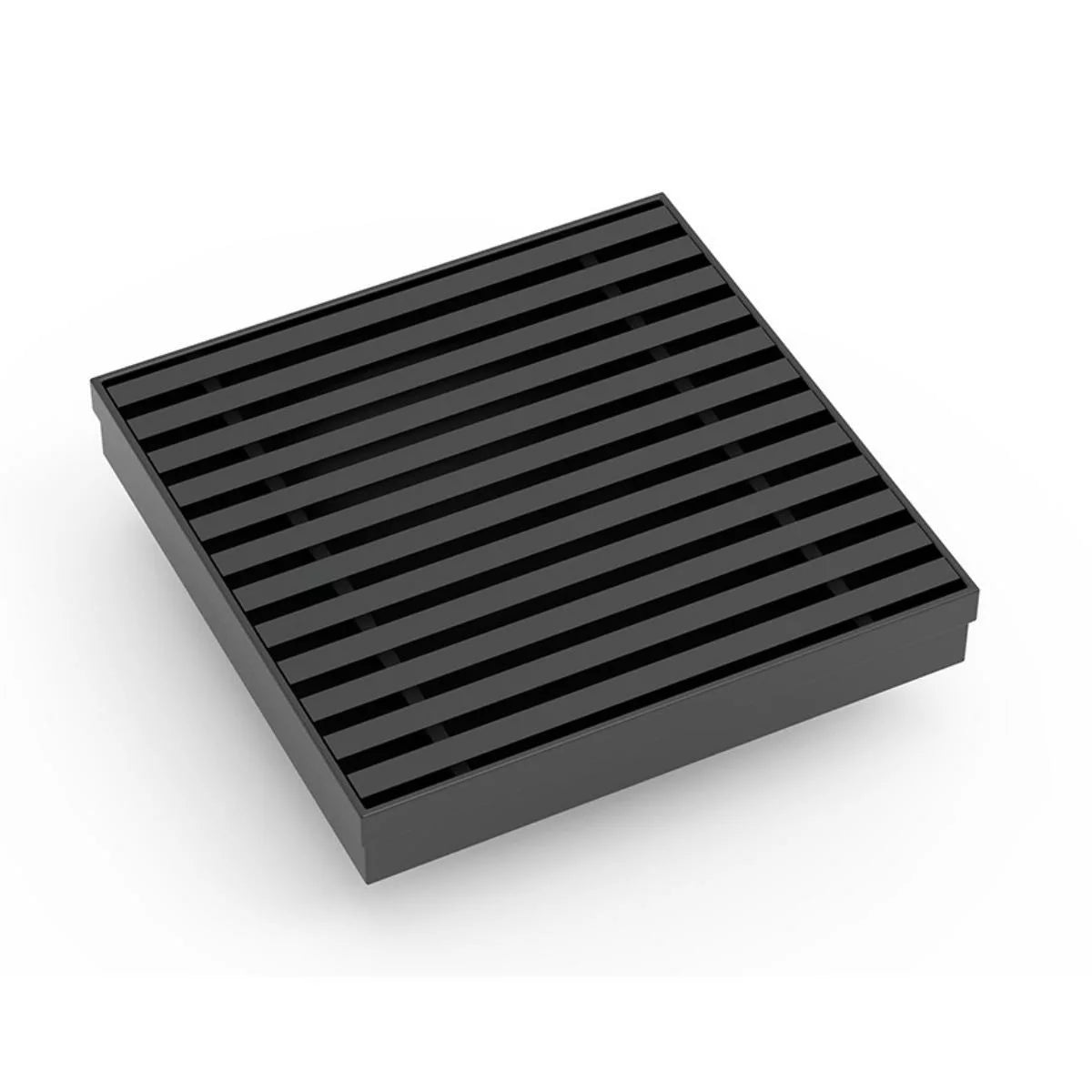 Shower Grate - 100mm Matte Black Tile Insert