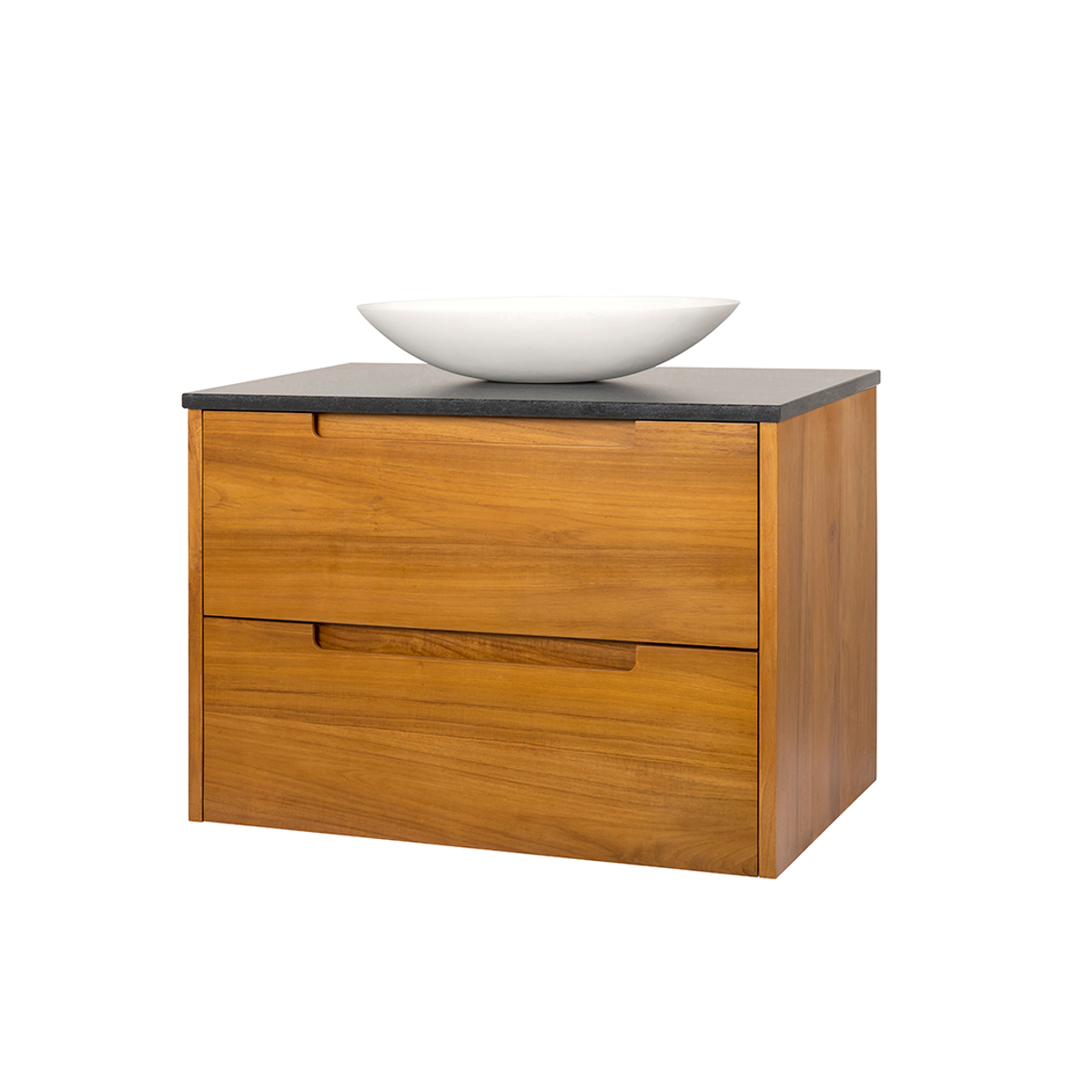 Avila - 600mm Natural Teak Timber Vanity