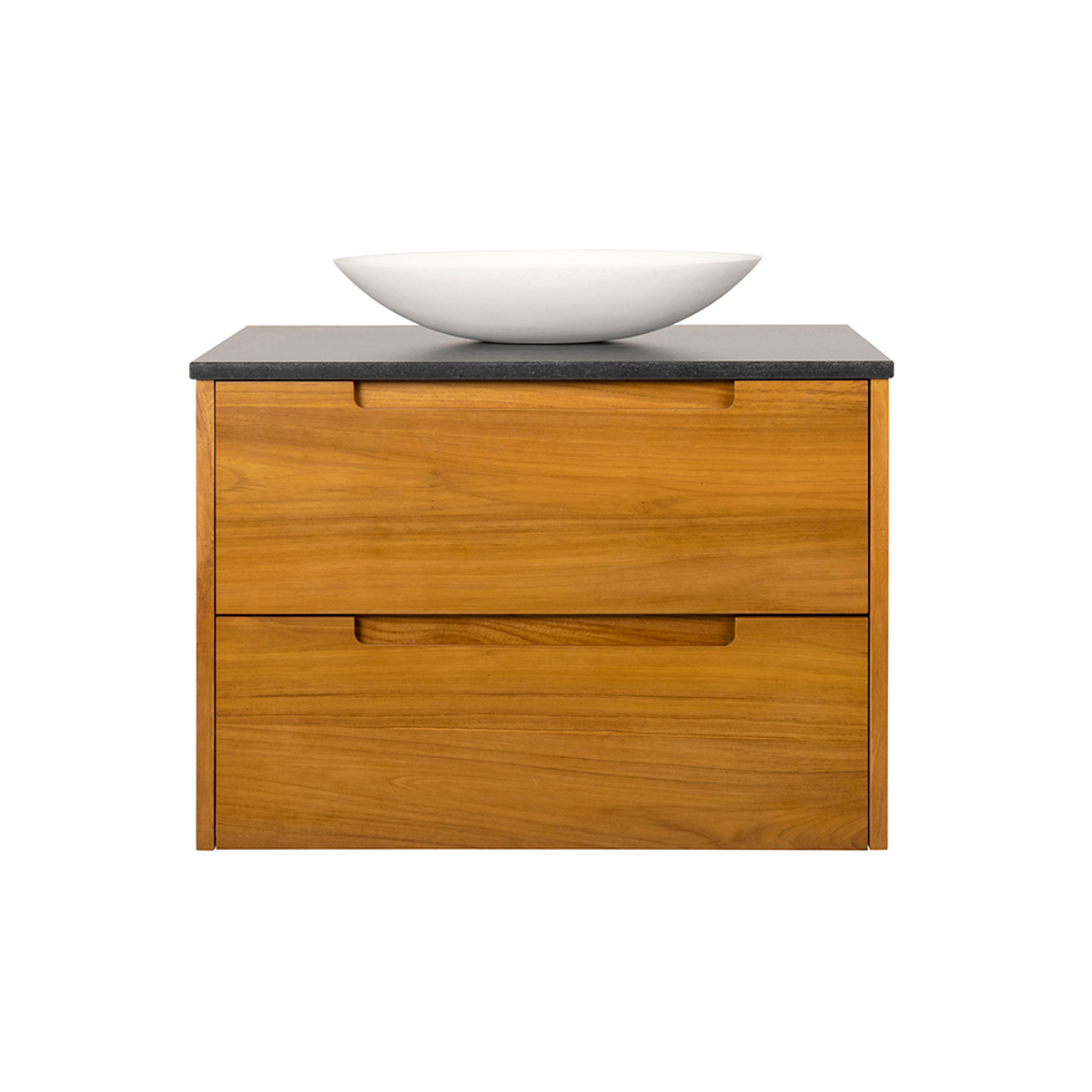 Avila - 900mm Natural Teak Timber Vanity