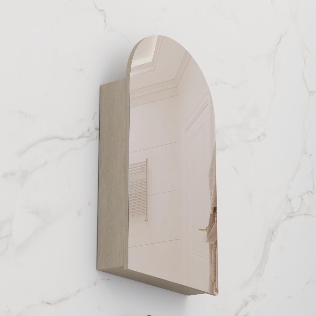 Arka - 500mm Smoked Ash Shaving Cabinet