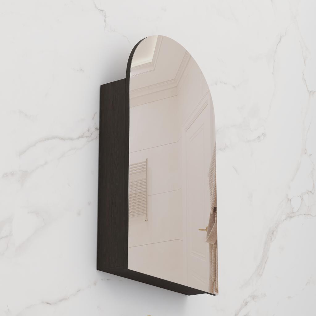 Arka - 500mm Smoked Onyx Shaving Cabinet