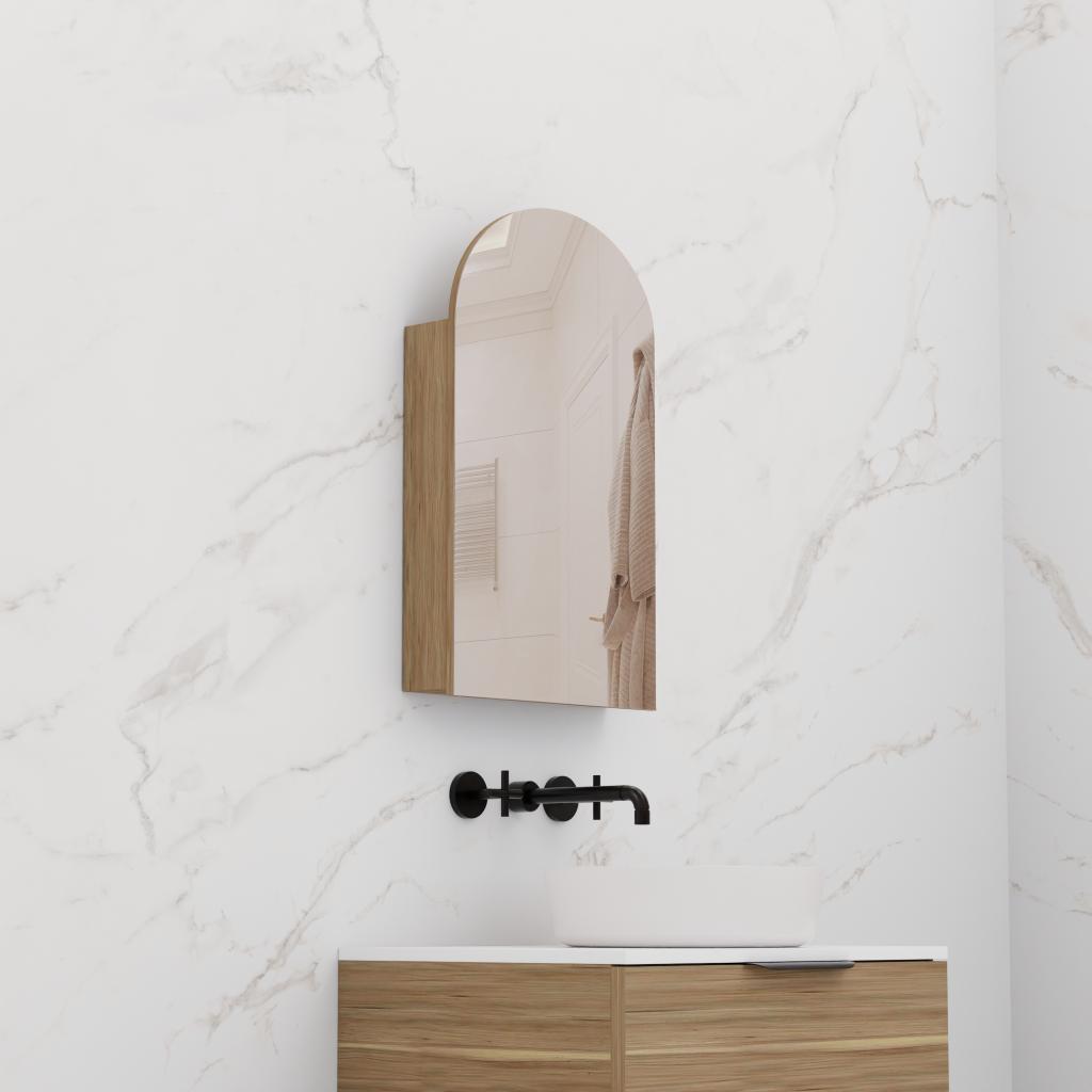 Arka - 500mm Tuscan Oak Shaving Cabinet