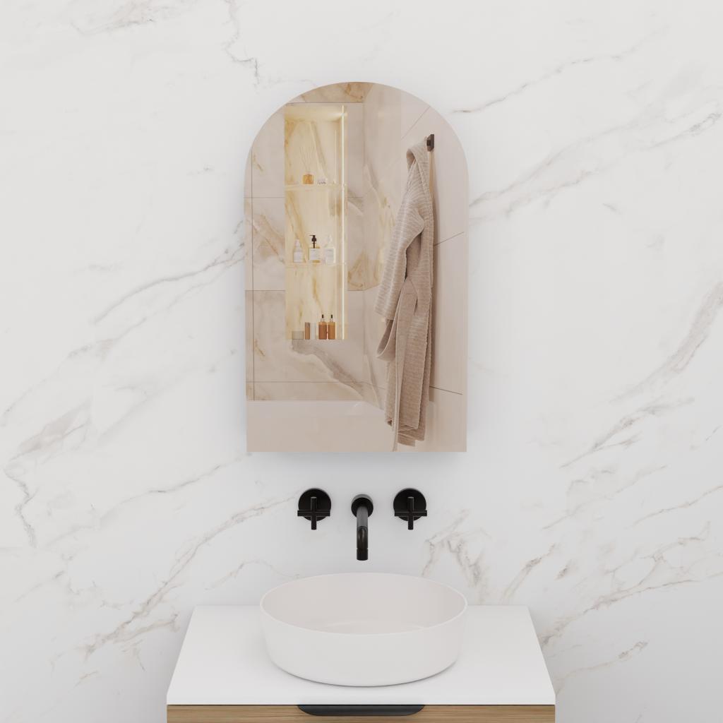 Arka - 500mm Tuscan Oak Shaving Cabinet