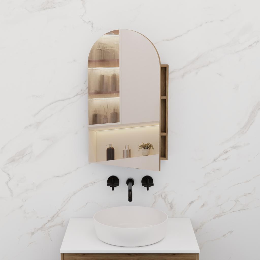 Arka - 500mm Tuscan Oak Shaving Cabinet