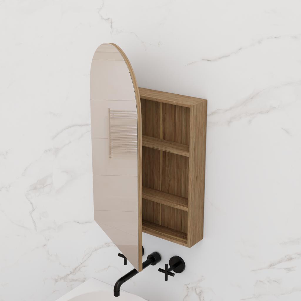 Arka - 500mm Tuscan Oak Shaving Cabinet