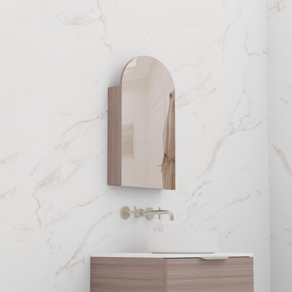 Arka - 500mm Urban Oak Shaving Cabinet