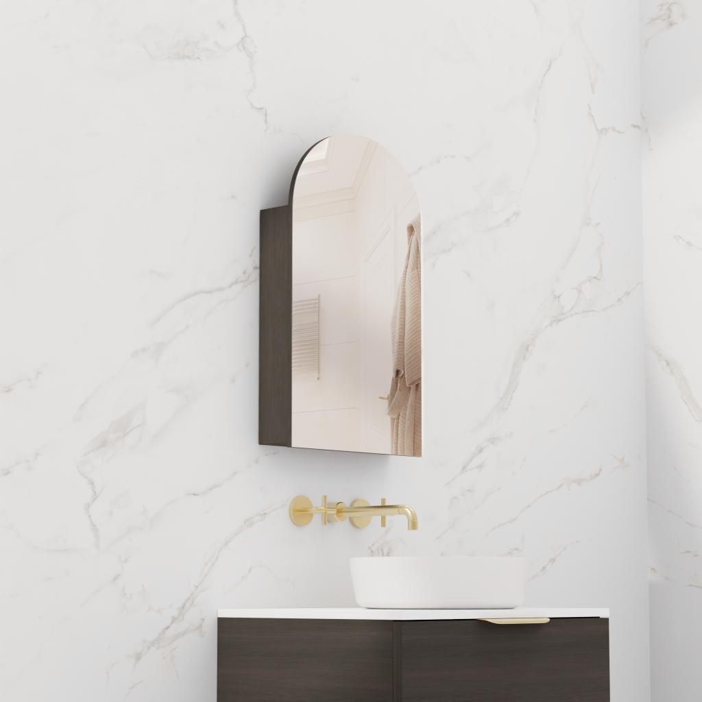 Arka - 600mm Smoked Onyx Shaving Cabinet