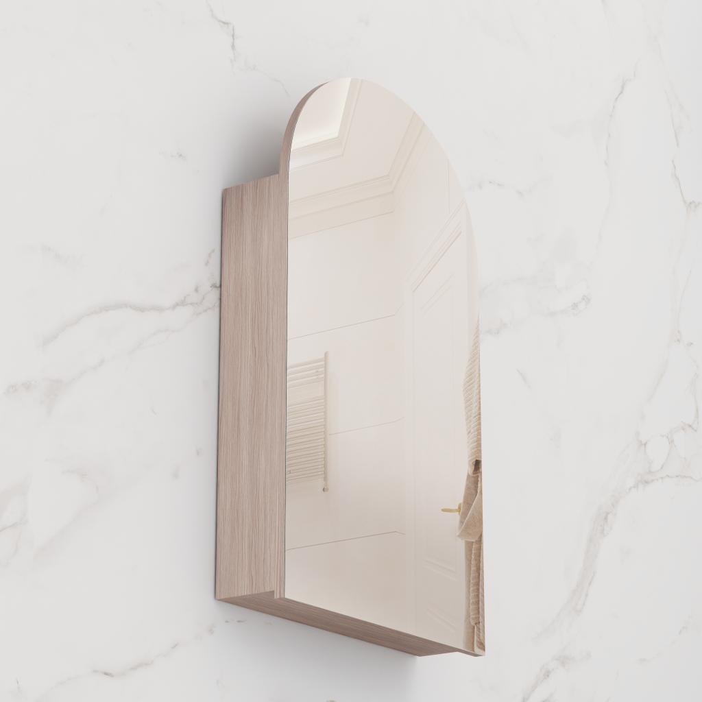 Arka - 600mm Urban Oak Shaving Cabinet