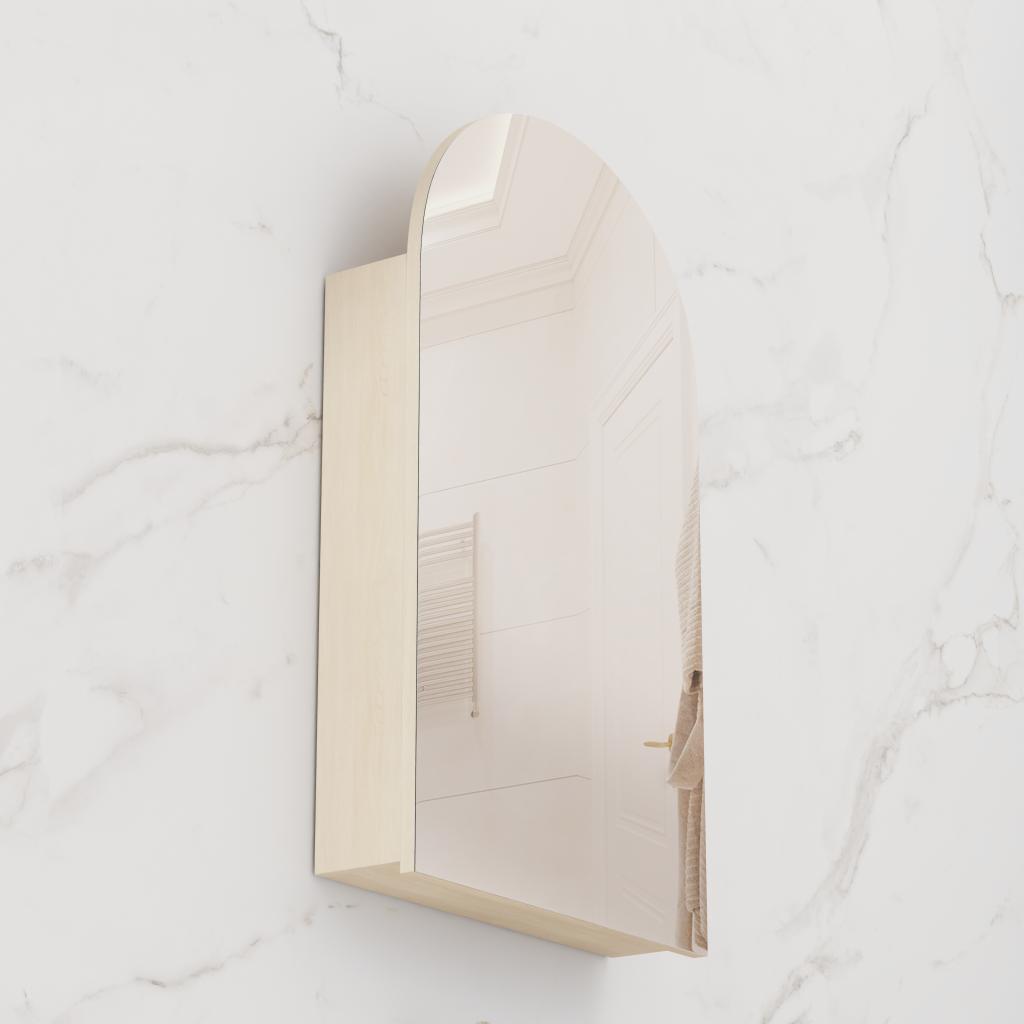 Arka - 600mm Vero Oak Shaving Cabinet