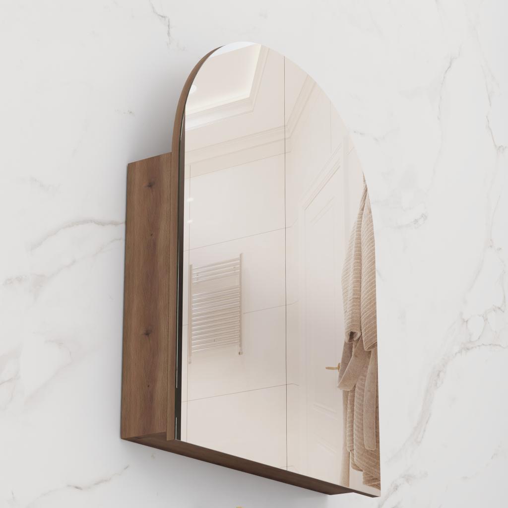 Arka - 800mm Chestnut Shaving Cabinet