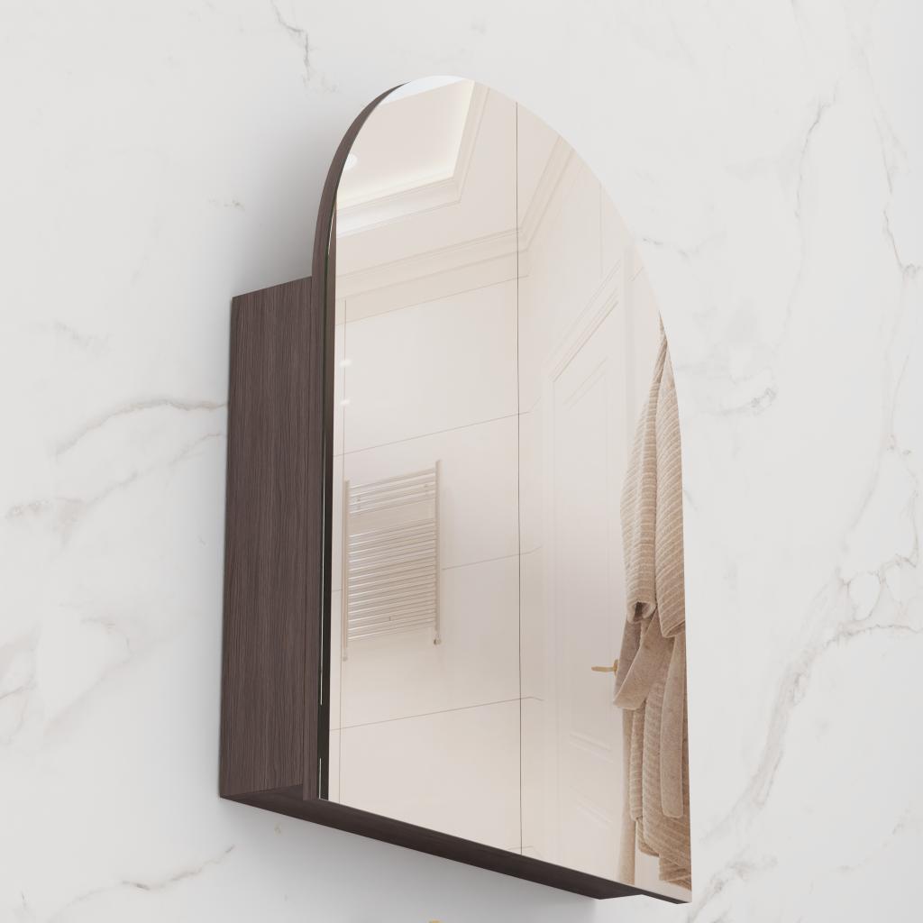 Arka - 800mm Espresso Oak Shaving Cabinet