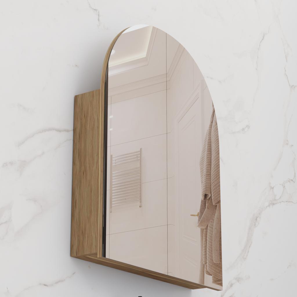 Arka - 800mm Tuscan Oak Shaving Cabinet