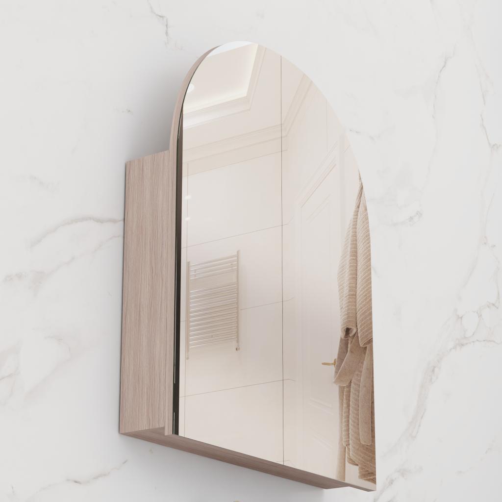 Arka - 800mm Urban Oak Shaving Cabinet