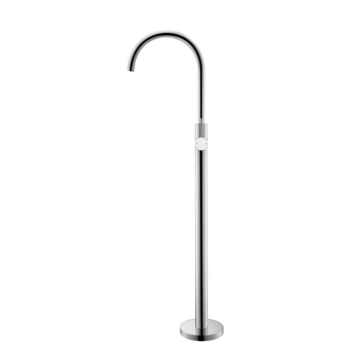 Mica - Polished Chrome Freestanding Bath Spout and Mixer