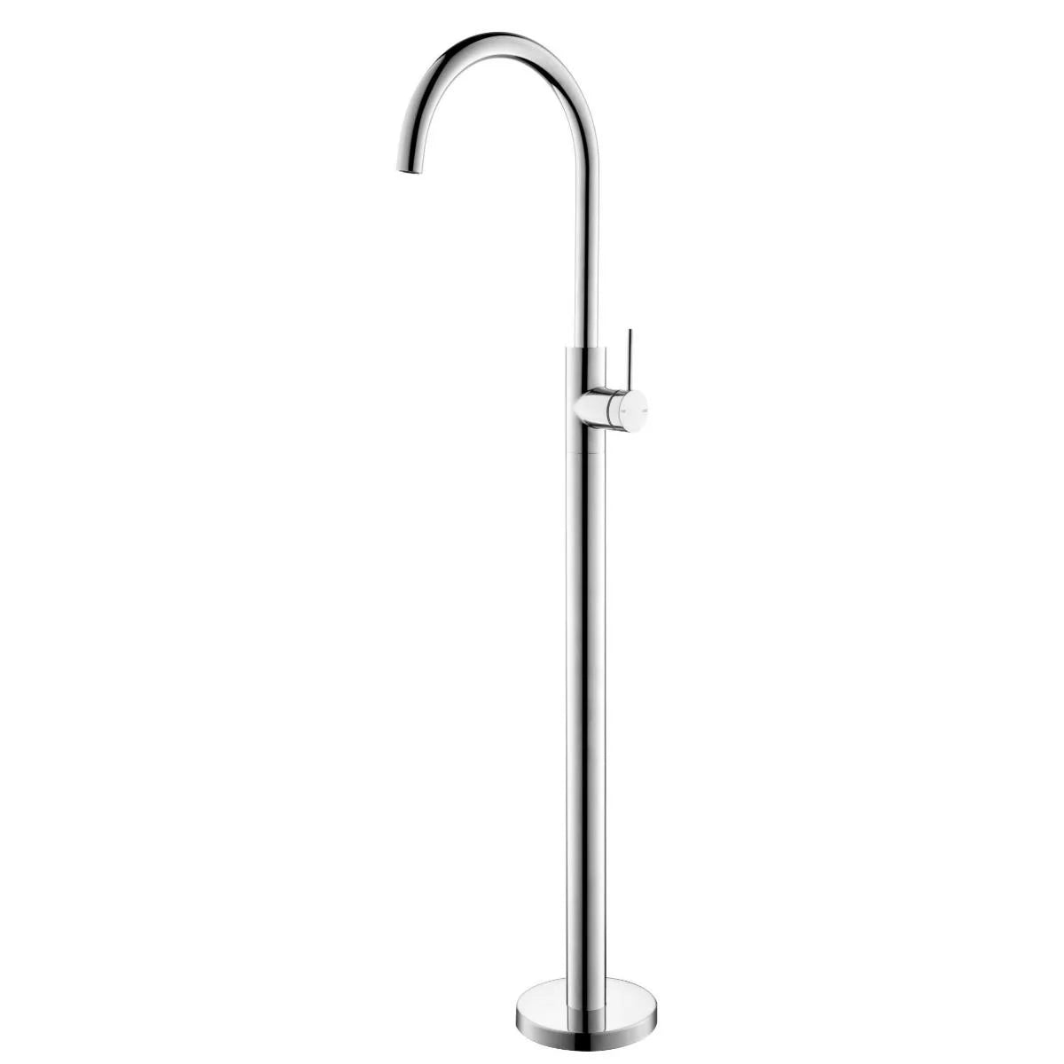 Mica - Polished Chrome Freestanding Bath Spout and Mixer
