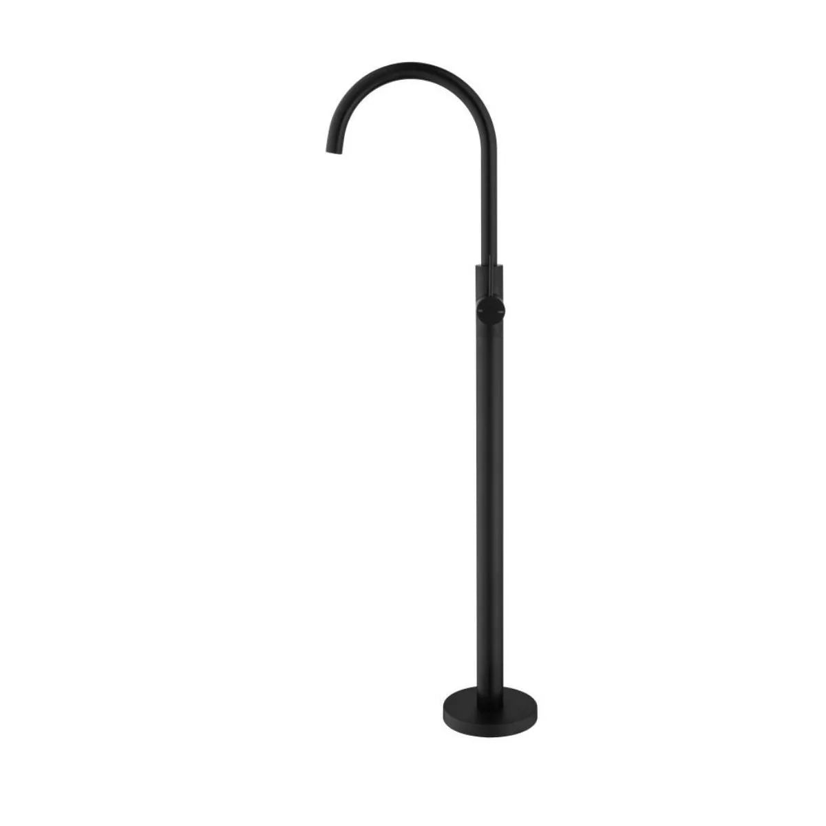 Mica - Matte Black Freestanding Bath Spout and Mixer
