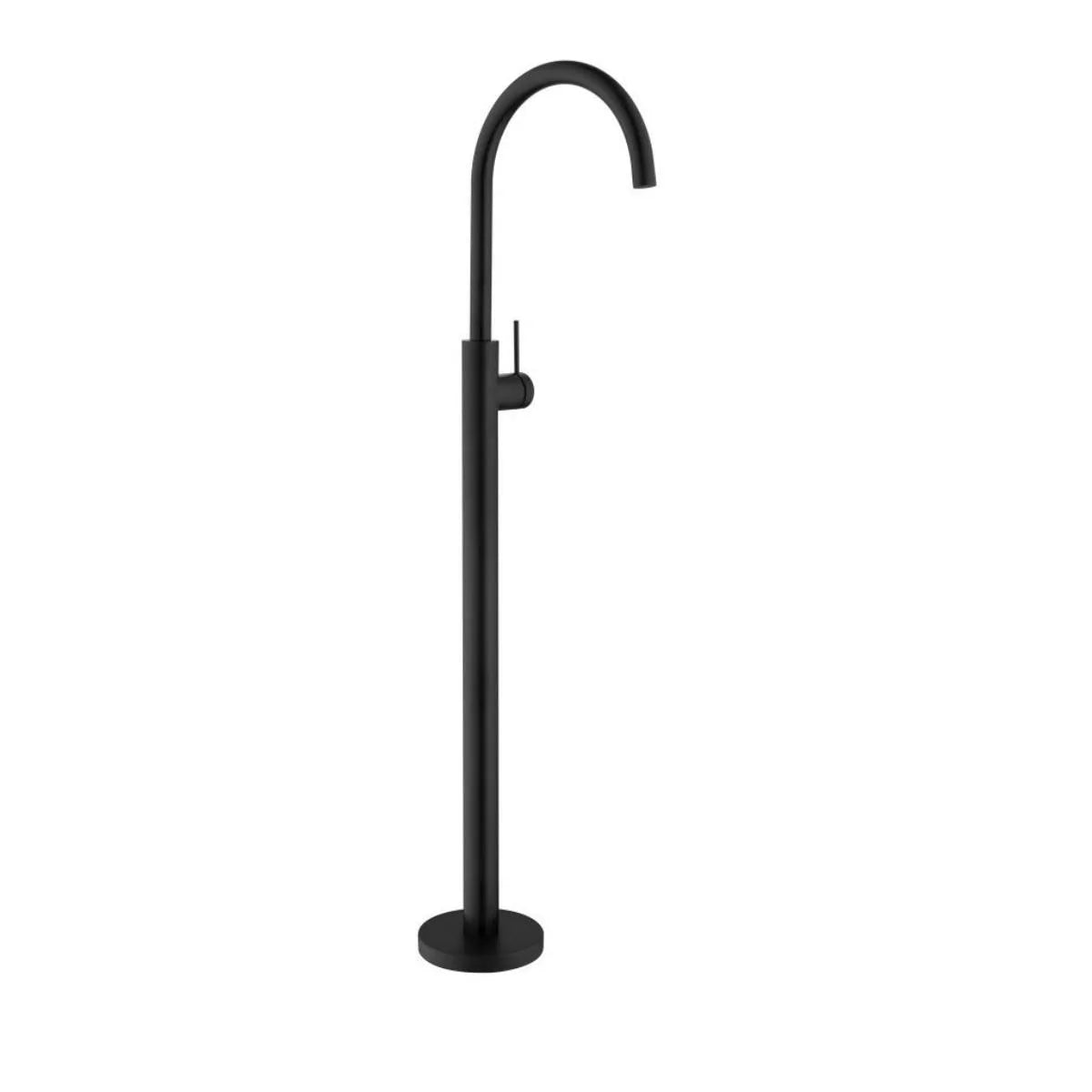 Mica - Matte Black Freestanding Bath Spout and Mixer