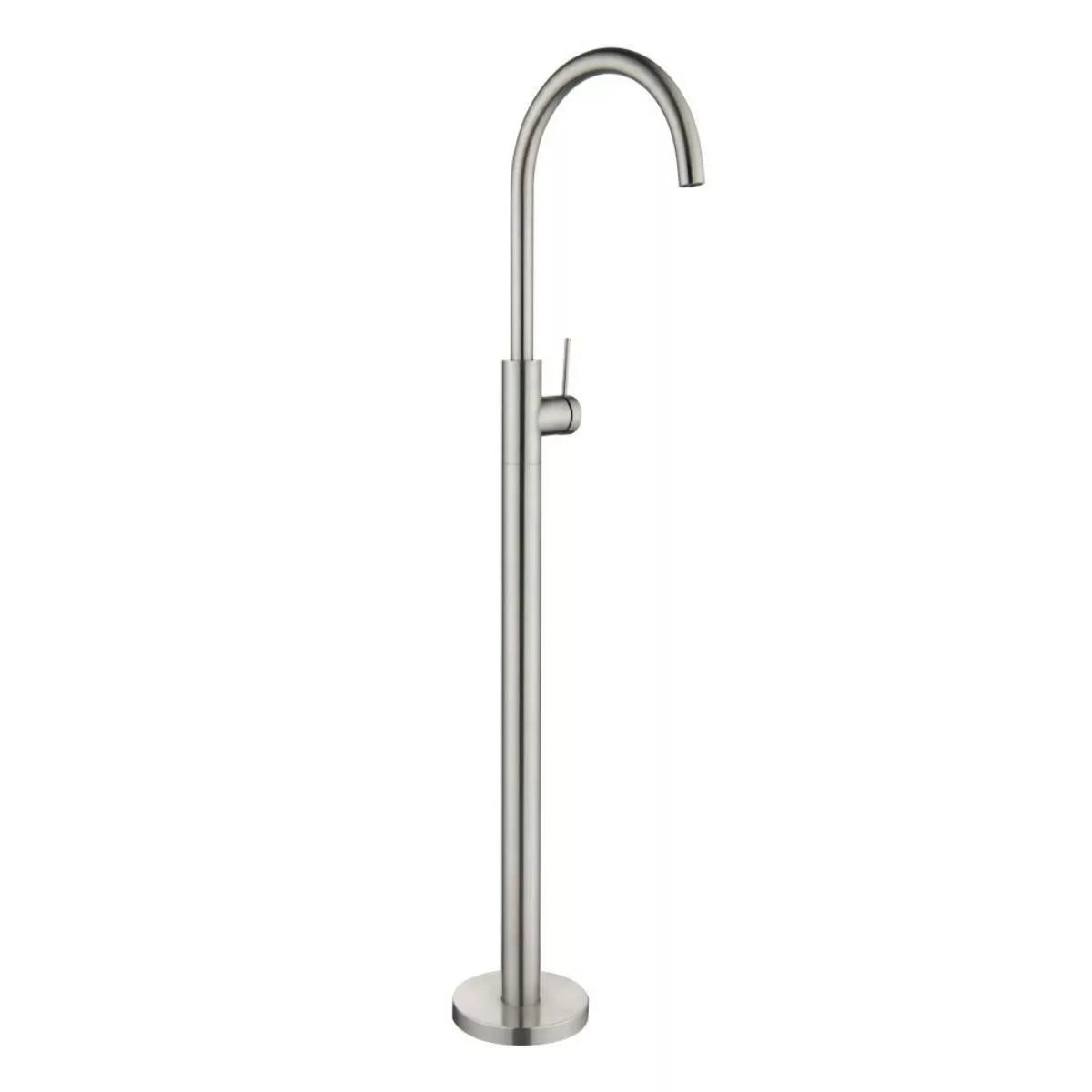 Mica - Brushed Nickel Freestanding Bath Spout and Mixer