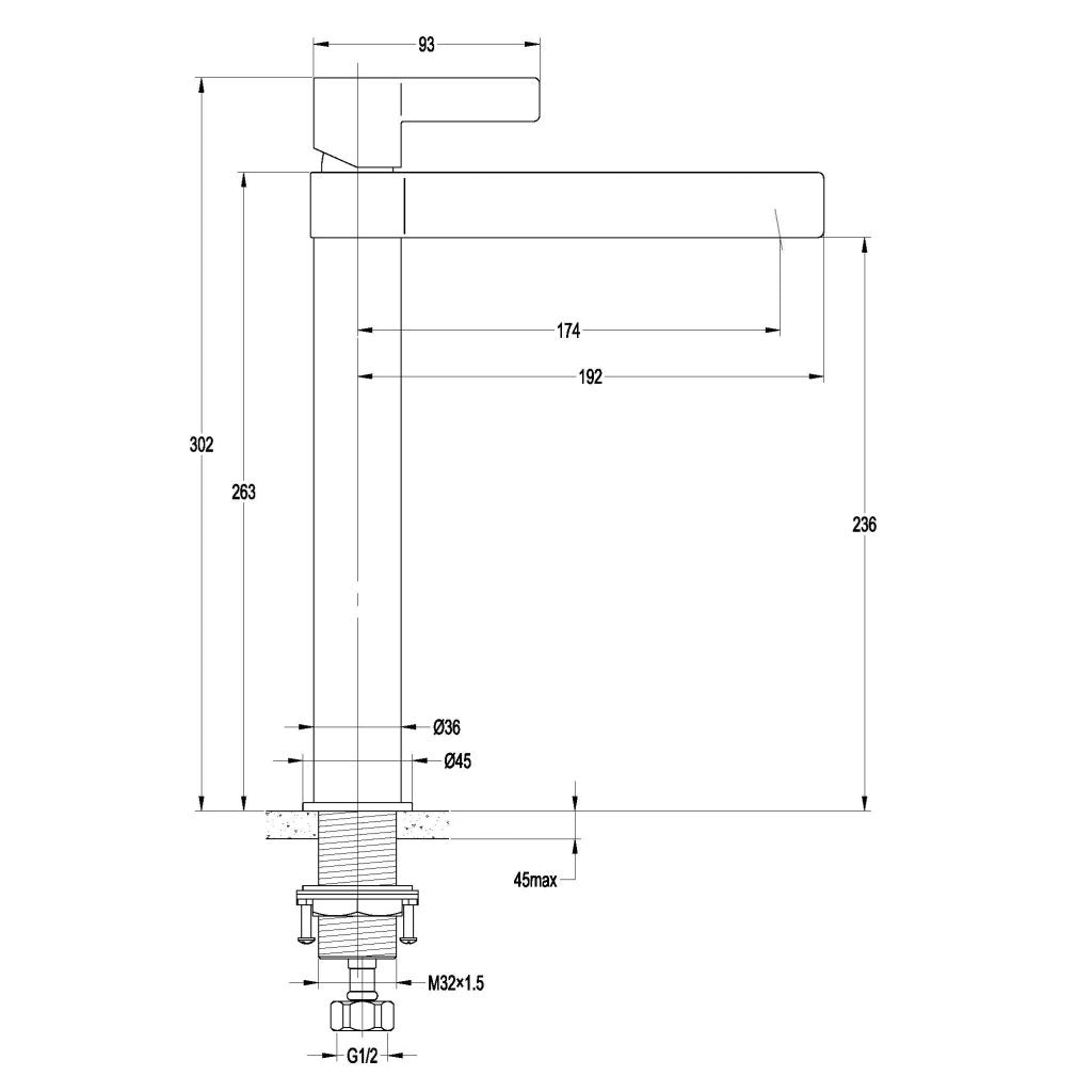 Vivo - Tall Basin Mixer