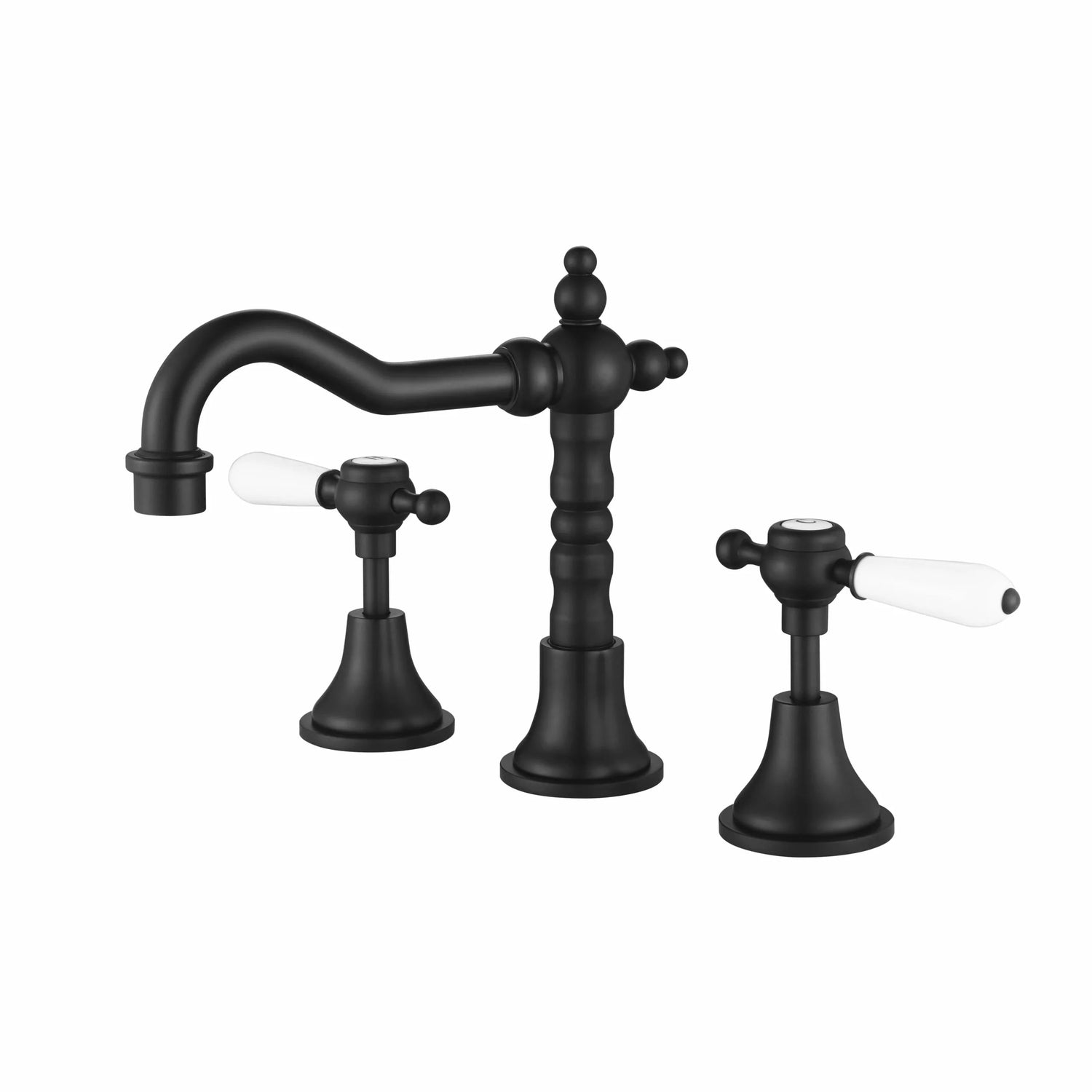 Bordeaux - Matte Black Basin Spout & Tap Set