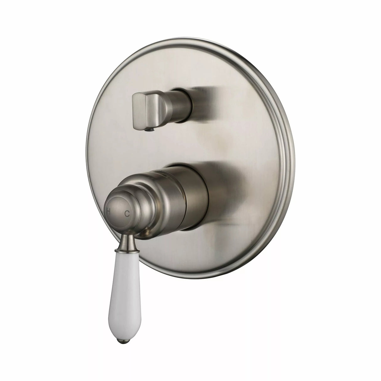 Bordeaux - Brushed Nickel Wall Mixer w Diverter