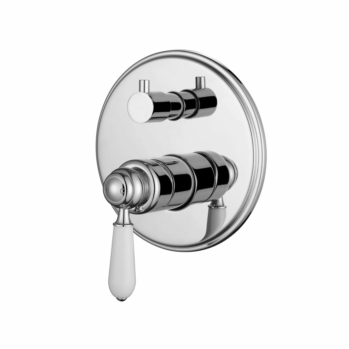 Bordeaux - Polished Chrome Wall Mixer w Diverter