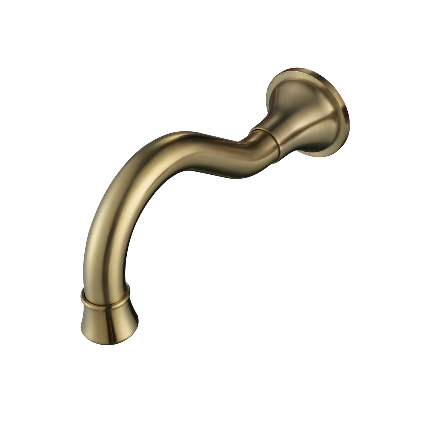 Bordeaux - Brushed Brass 200mm Bath Spout