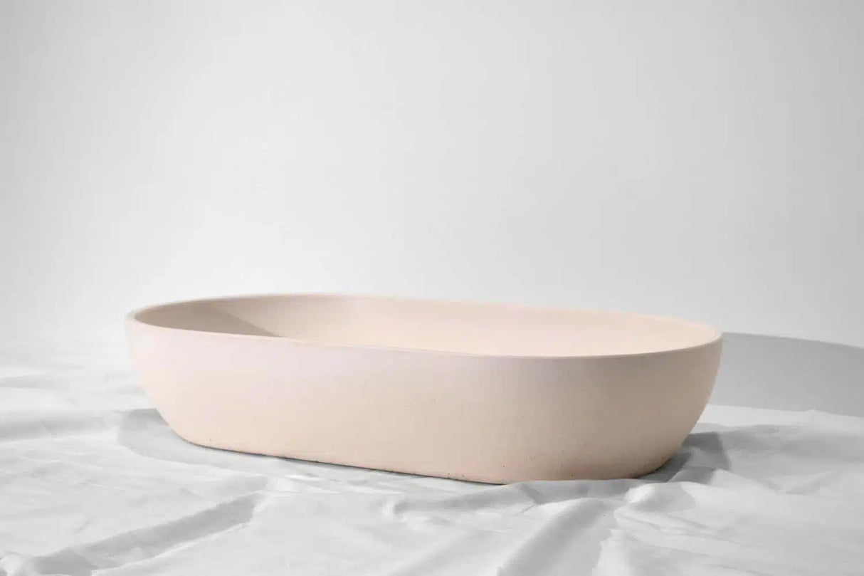 Ark Concrete Basin - 600x320x120mm Champagne