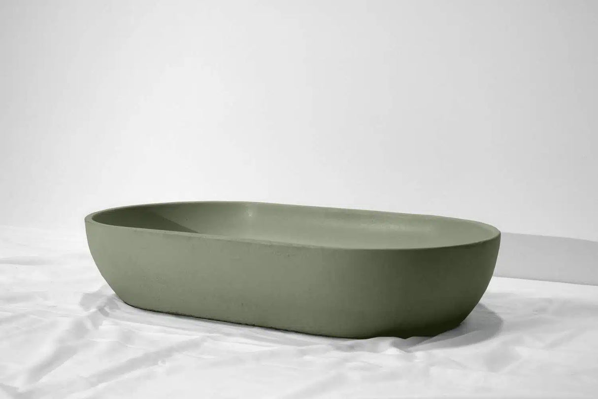 Ark Concrete Basin - 600x320x120mm Fern
