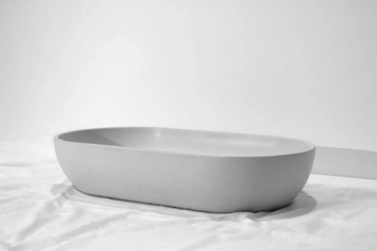 Ark Concrete Basin - 600x320x120mm Silver