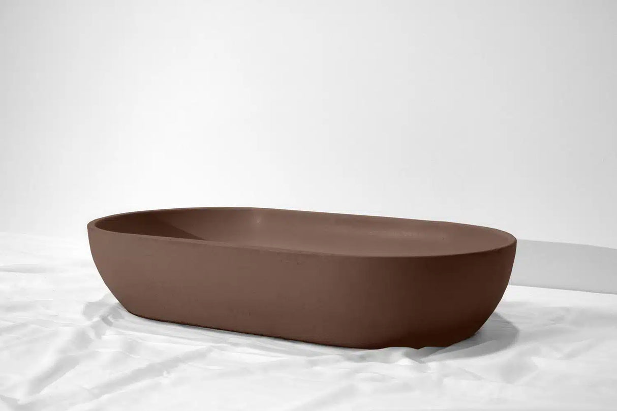 Ark Concrete Basin - 600x320x120mm Umber