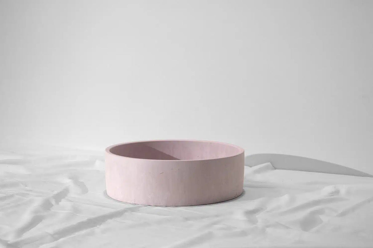 Mini Orb Concrete Basin - Ø 300x100mm, Blush