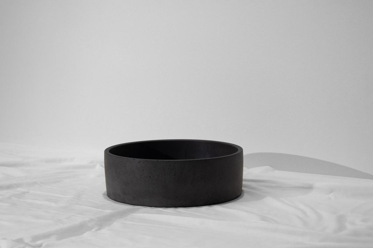Mini Orb Concrete Basin - Ø 300x100mm, Coal