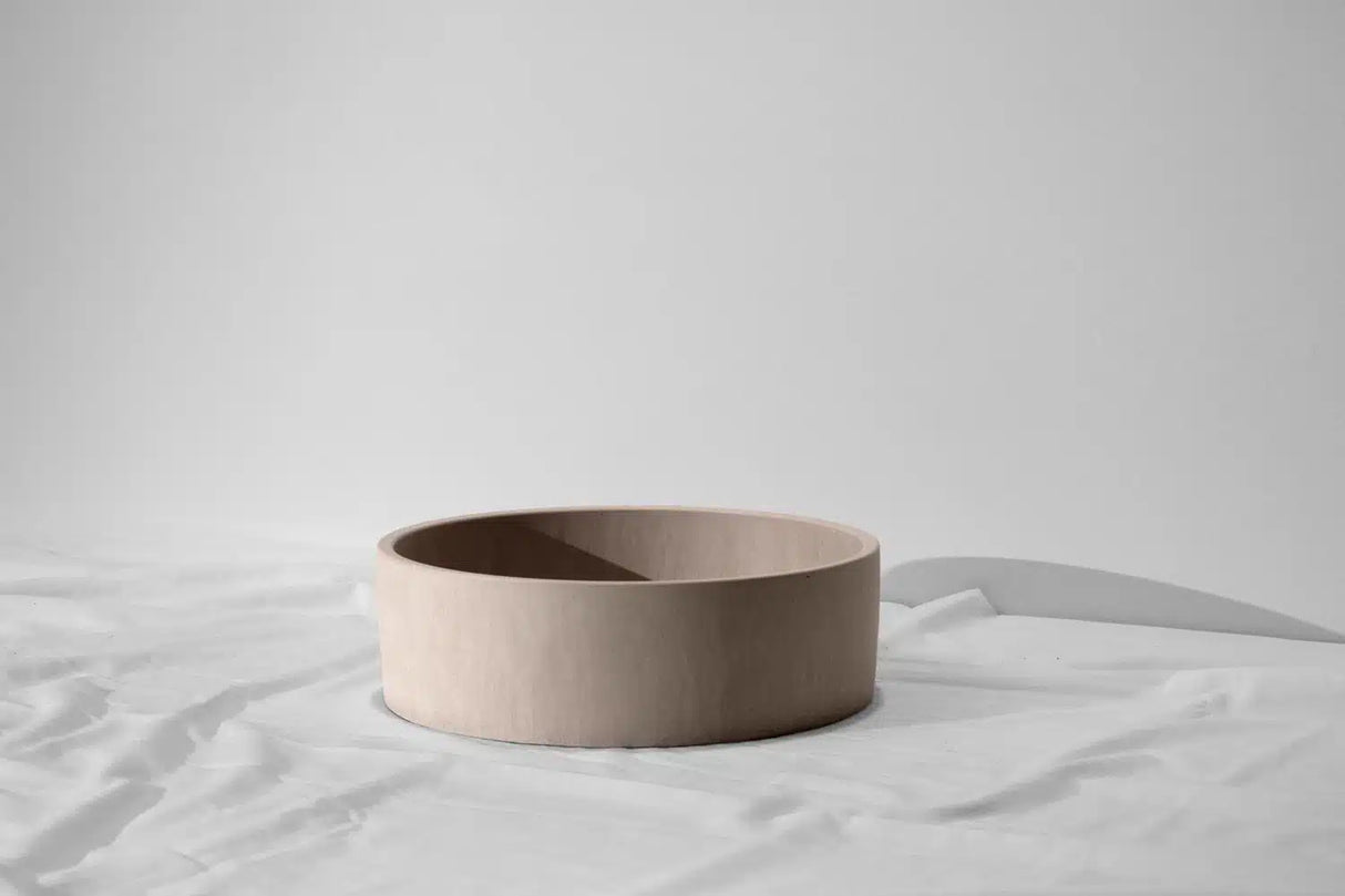 Mini Orb Concrete Basin - Ø 300x100mm, Ivory